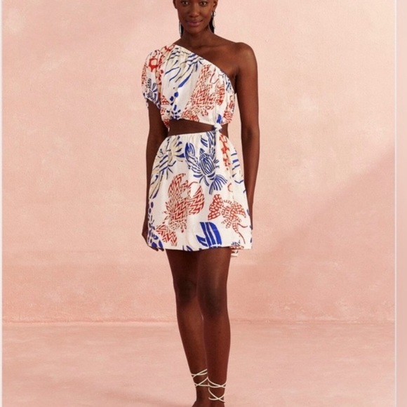 FARM Rio Dresses Farm Rio Offwhite Mixed Lobsters Mini Dress Poshmark